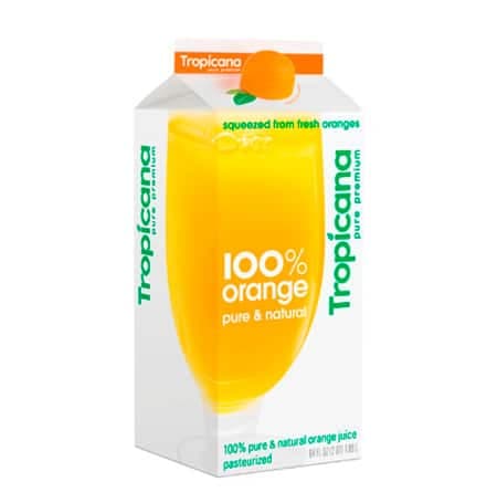 Restyled Tropicana package