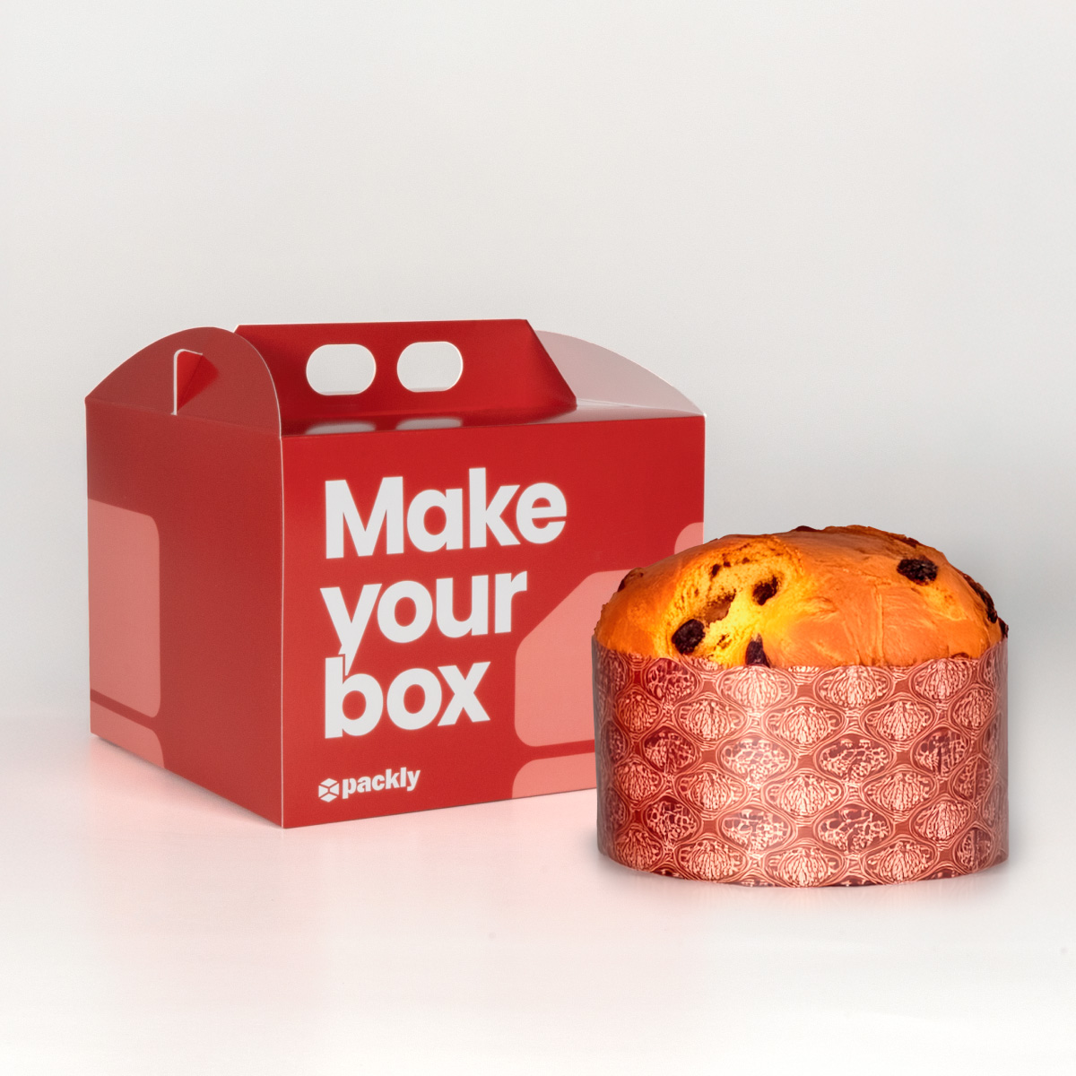 Panettone box (top box with handle)