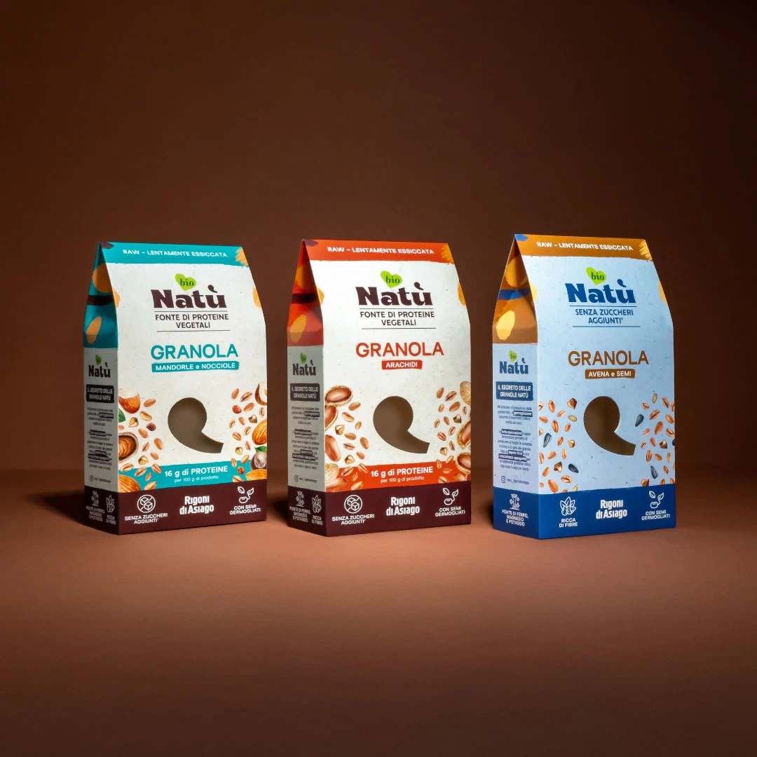 Rigoni d'Asiago Natu granola boxes