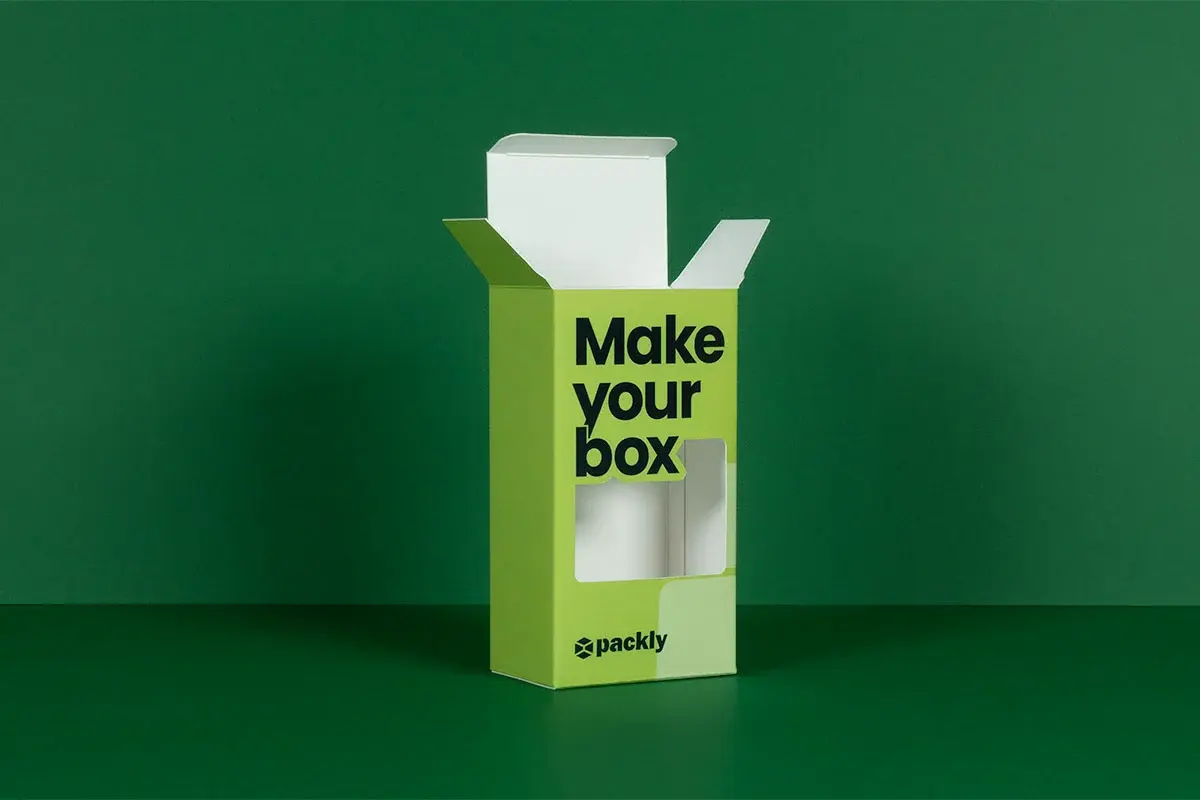 Esempio di scatola con finestra e intagli